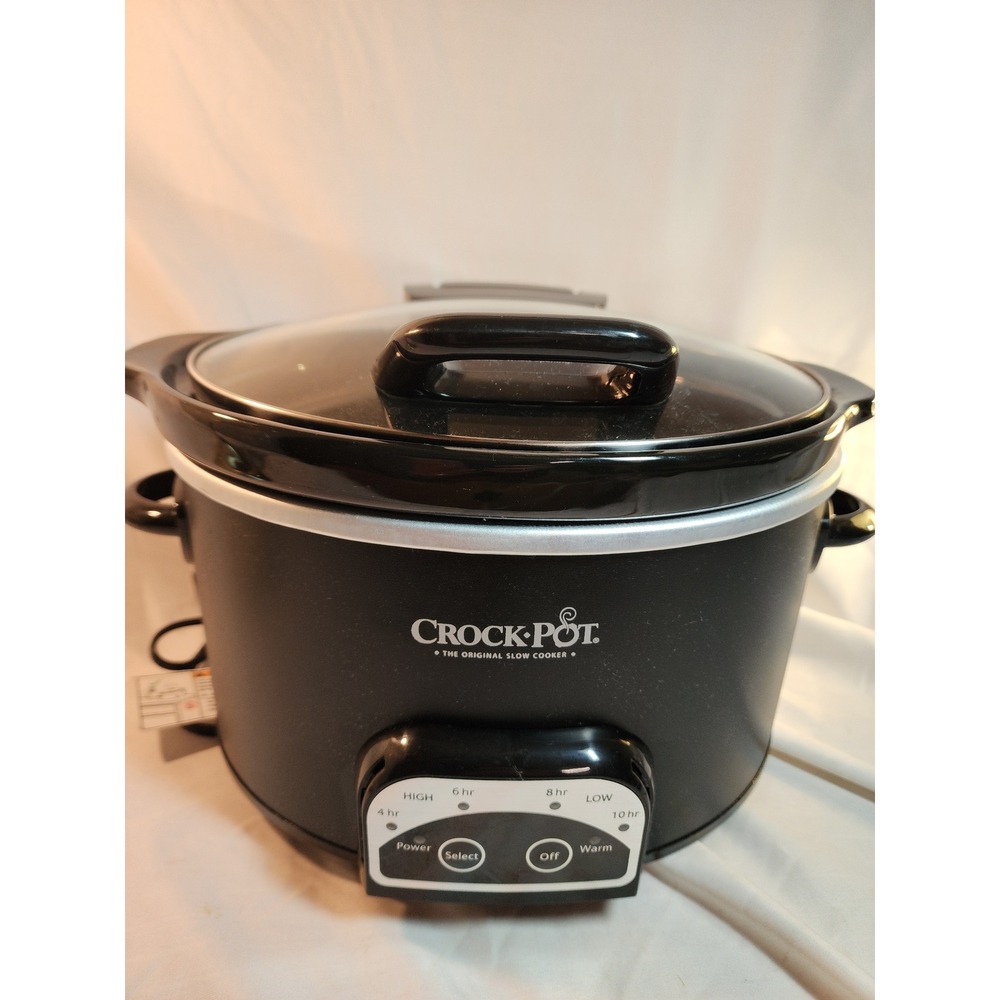 Crock-Pot The Original Slow Cooker Black Programmable Oval Hinged Lid 4-10 Hr - Picture 9 of 9